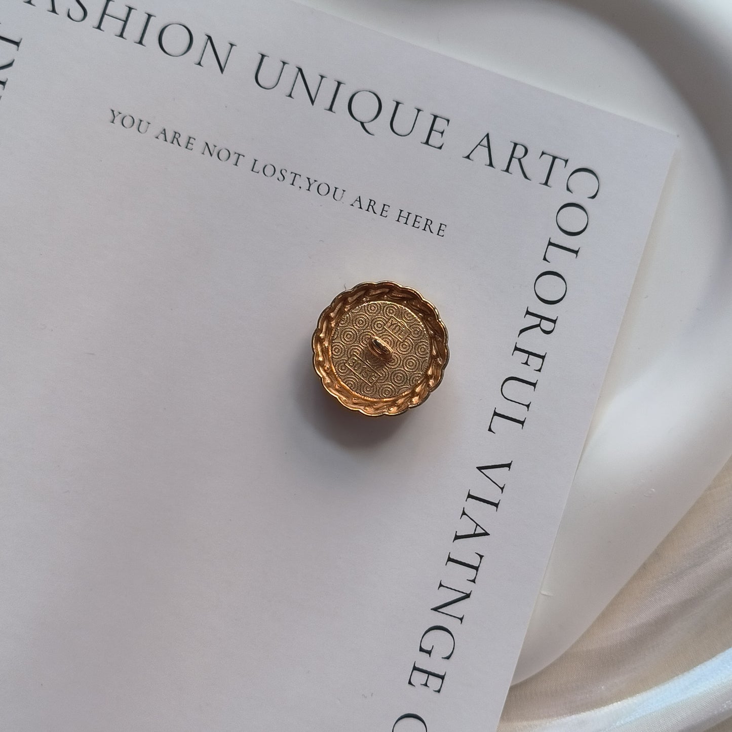 Original Design Yellow Versatile Braided Buttons