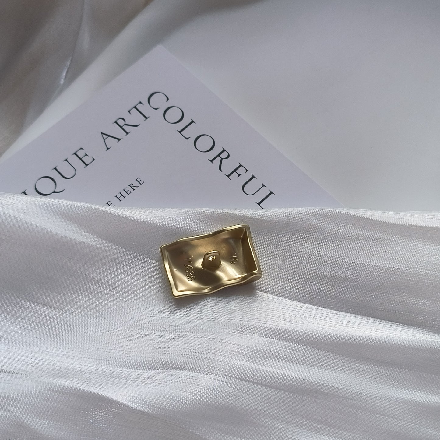 Original Design Irregular water ripples metal buttons