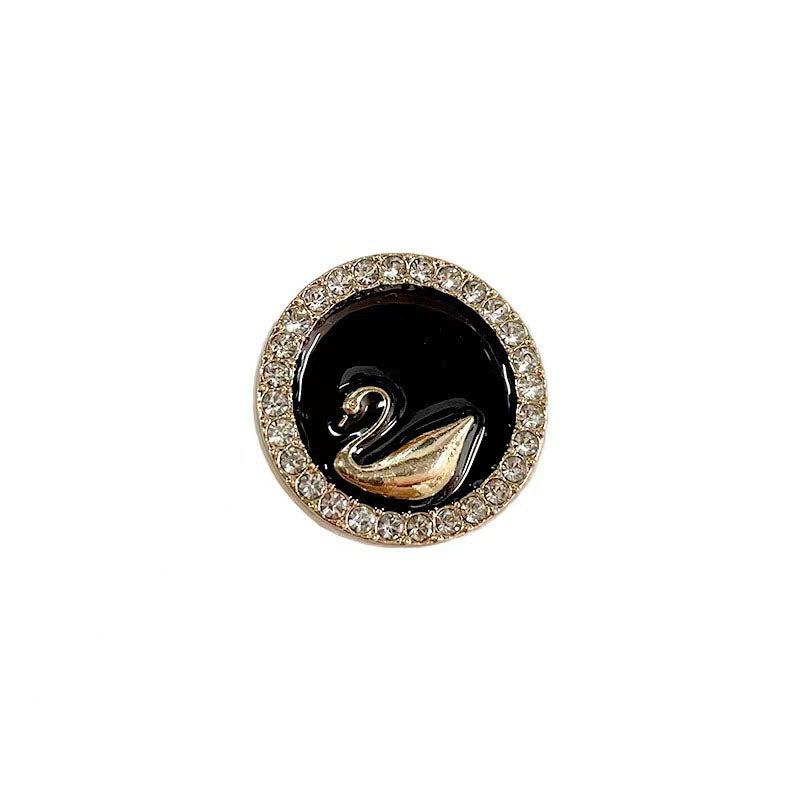 Shanda Button Rhinestone-bound swan buttons – ONEHMDA