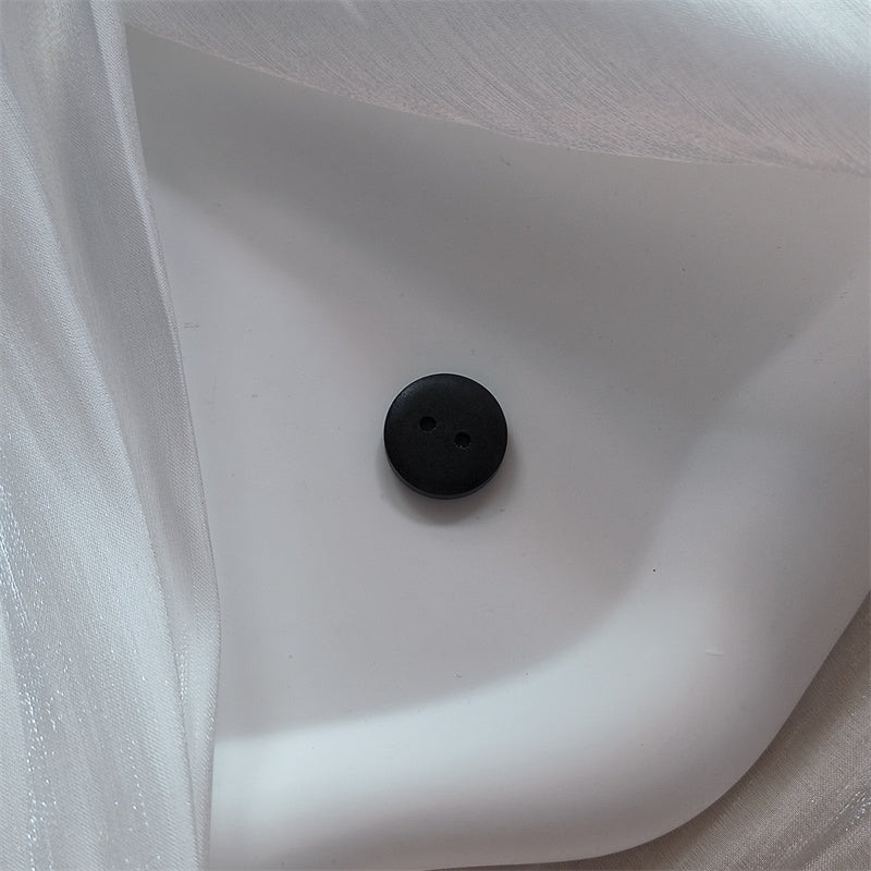 Round Double Hole Wood Color Dotted Line Wood Button – ONEHMDA