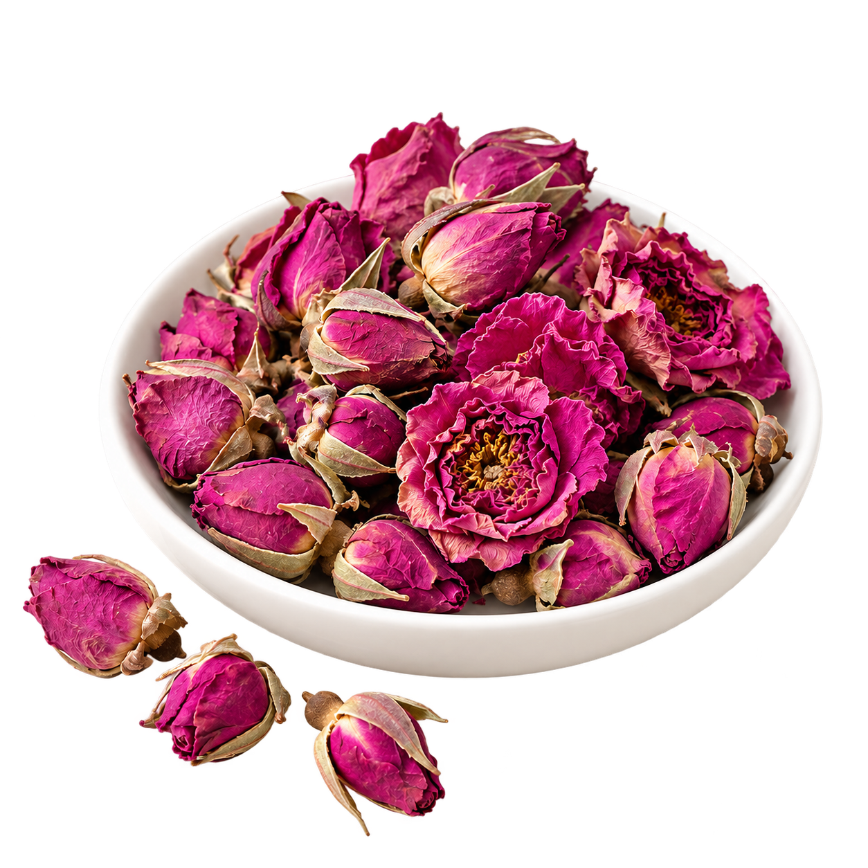 Illustrative view of dried rose flowers / buds